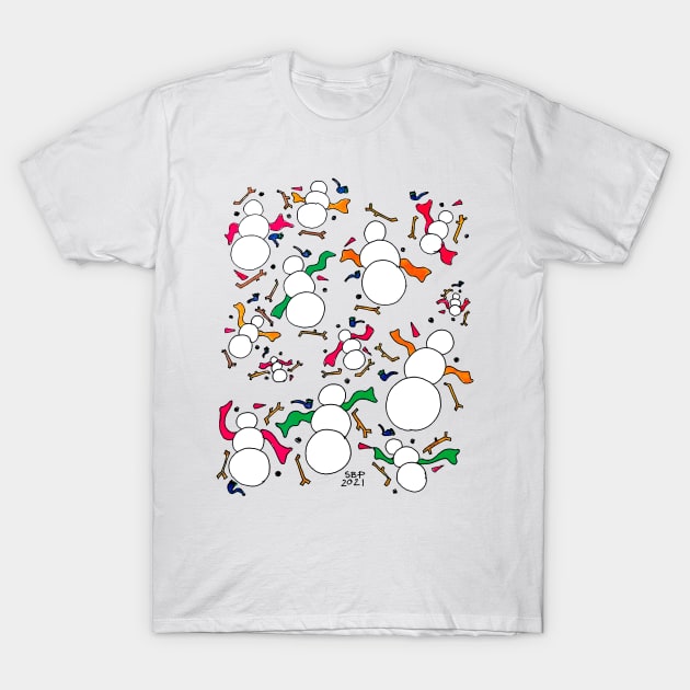 DIY Snow People Kits T-Shirt by SETH BOND PERRY - SBP ART